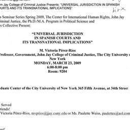 Announcements, 2009-03-23. ...