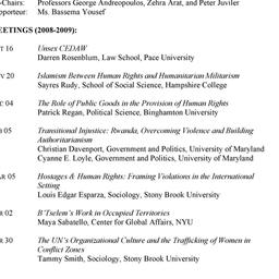 Schedules. Human Rights, se...