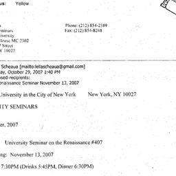 Announcements, 2007-11-13. ...