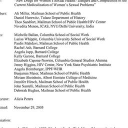 Minutes, 2005-10-19. Sexual...
