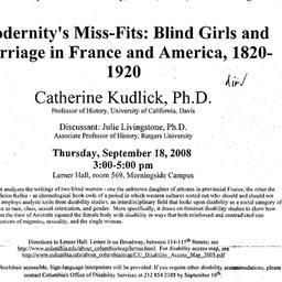 Announcements, 2008-09-18. ...