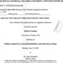 Announcements, 2006-07-14. ...