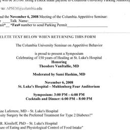 Announcements, 2008-11-06. ...