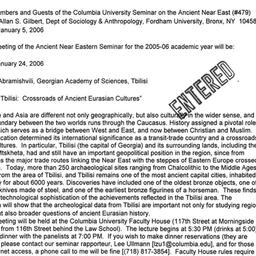 Announcements, 2006-01-24. ...