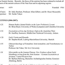 Schedules. The Ancient Near...
