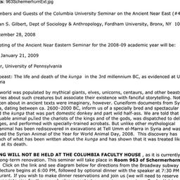 Announcements, 2008-12-28. ...