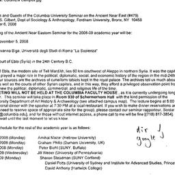 Announcements, 2008-10-06. ...