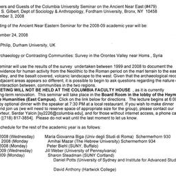 Announcements, 2008-11-24. ...