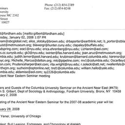 Announcements, 2008-01-28. ...