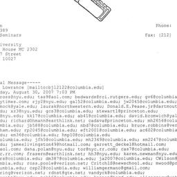 Announcements, 2007-09-12. ...