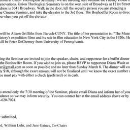 Announcements, 2009-03-12. ...