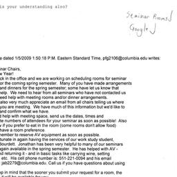 Correspondence, 2009-01-14....