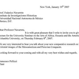 Correspondence, 2007-01-10....