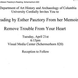 Announcements, 2009-04-21. ...