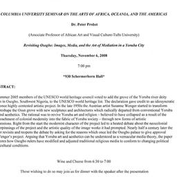 Announcements, 2008-11-06. ...