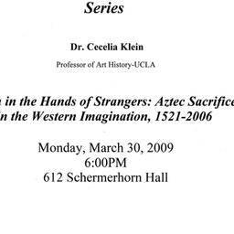 Announcements, 2009-03-30. ...