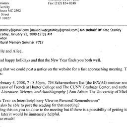 Correspondence, 2008-02-04....