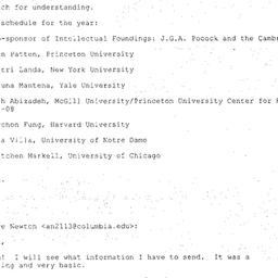 Schedules. Cultural Memory,...