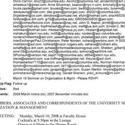 Announcements, 2008-03-10. ...