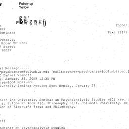 Announcements, 2008-01-28. ...