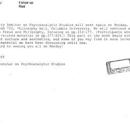 Announcements, 2008-04-28. ...