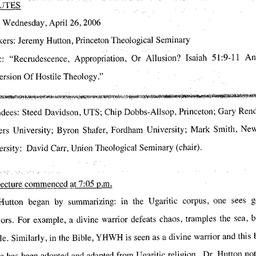 Minutes, 2006-04-26. The St...
