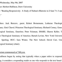 Minutes, 2007-05-09. The St...