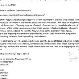Announcements, 2008-11-12. ...