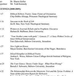 Schedules, The Study of the...