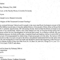 Announcements, 2008-02-21. ...