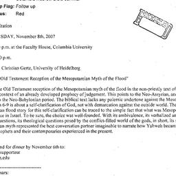 Announcements, 2007-11-08. ...