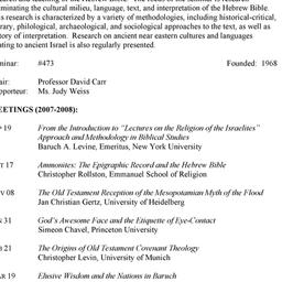Schedules, The Study of the...
