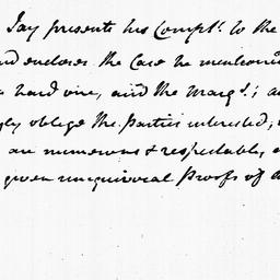 [Document, 1784 February 23]