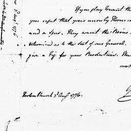[Document, 1776 August 03]