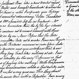 [Document, 1782 August 06]