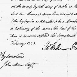 [Document, 1773 February 17]