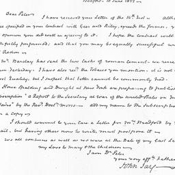 [Document, 1822 June 18]