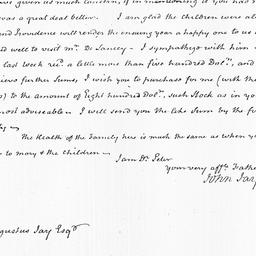 [Document, 1823 January 07]
