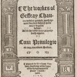 Workes of Geffray Chaucer n...