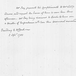 [Document, 1783 September 02]