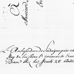 [Document, 1783 August 23]