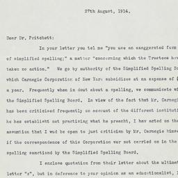 Typed letter, signed to Hen...