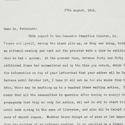 Typed letter, signed to Hen...