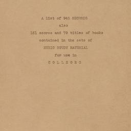 Catalog of the Music Study ...