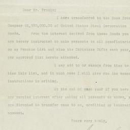 Typed letter, signed, to Ro...