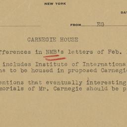 Summary of a letter by Nich...