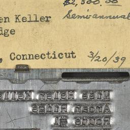 Tin Plate Rolodex Card for ...