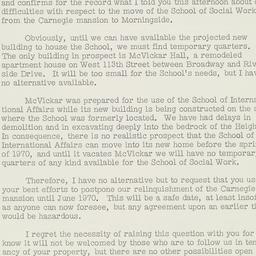 Typed letter signed to Alan...