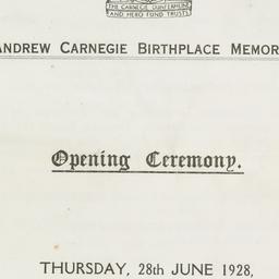 Opening Ceremony Program fo...