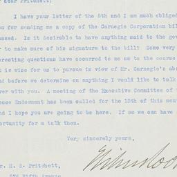 Typed letter, signed, to He...